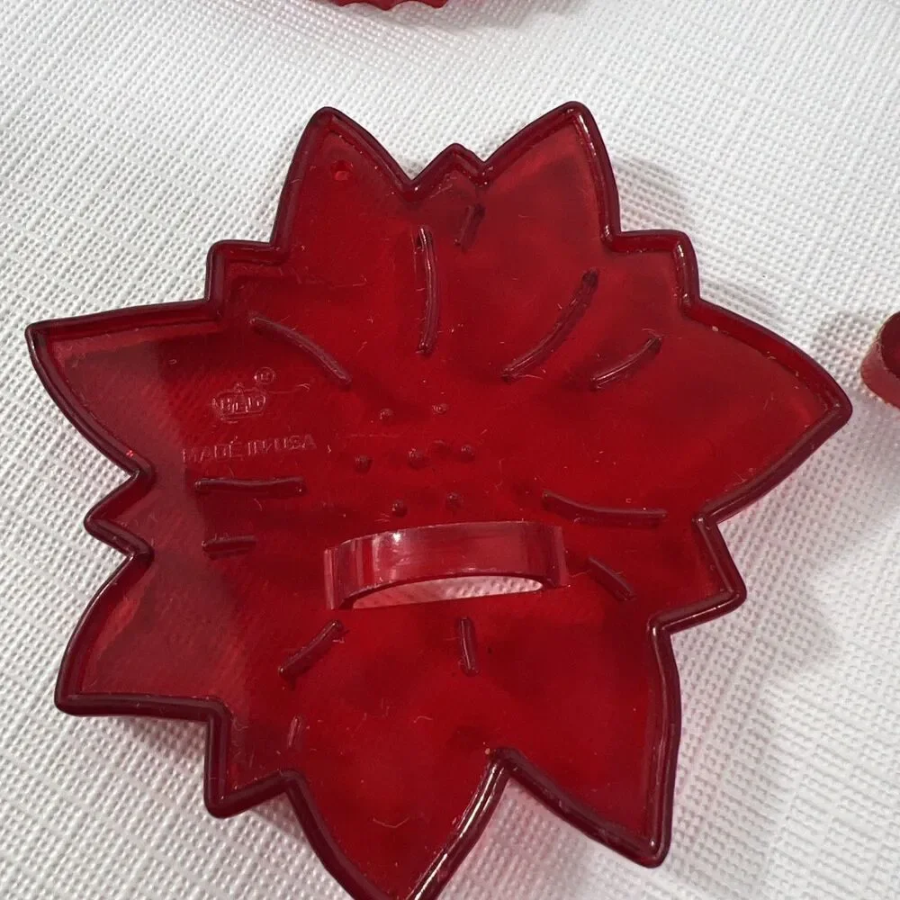 HRM - Vintage Plastic Cookie Cutters - Christmas Holiday - Set of 4